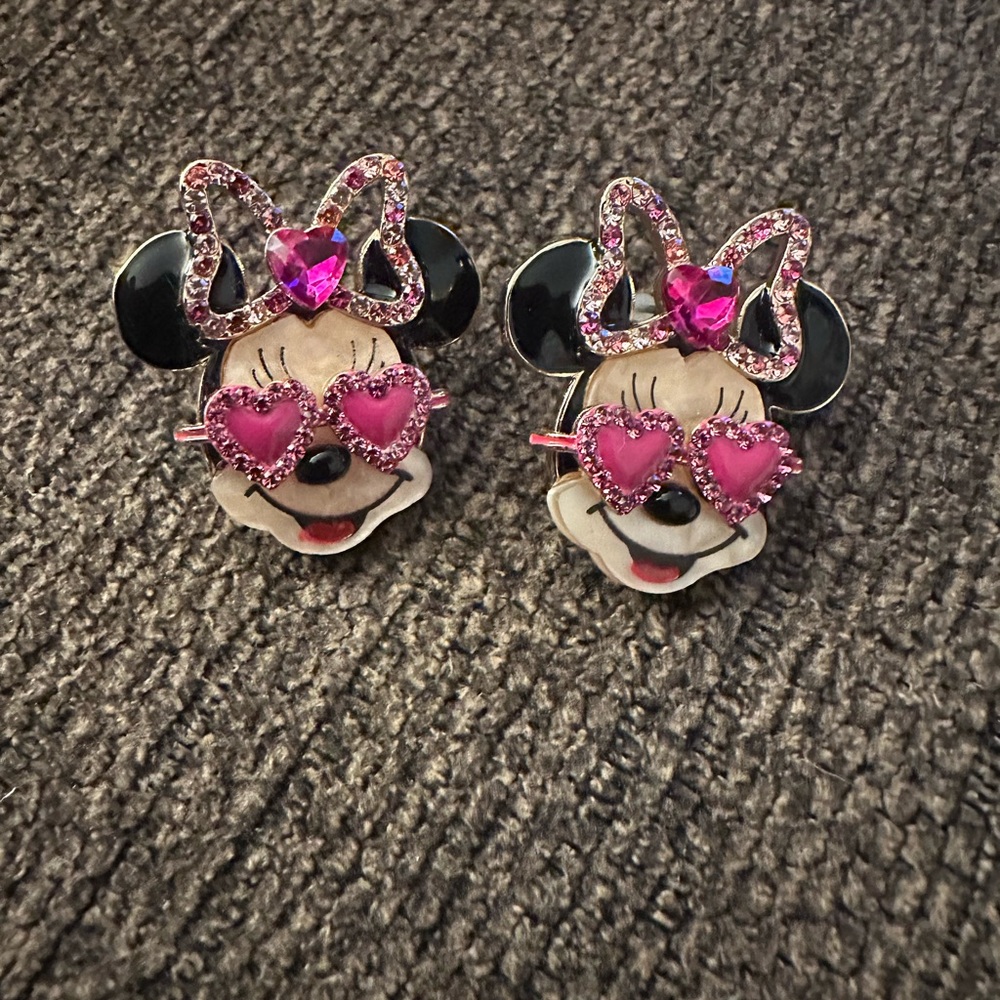 Disney Minnie Mouse Pink Earrings